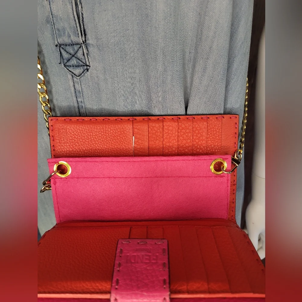 Fendi Peekaboo Selleria Pink Wallet - Picture 15 of 15